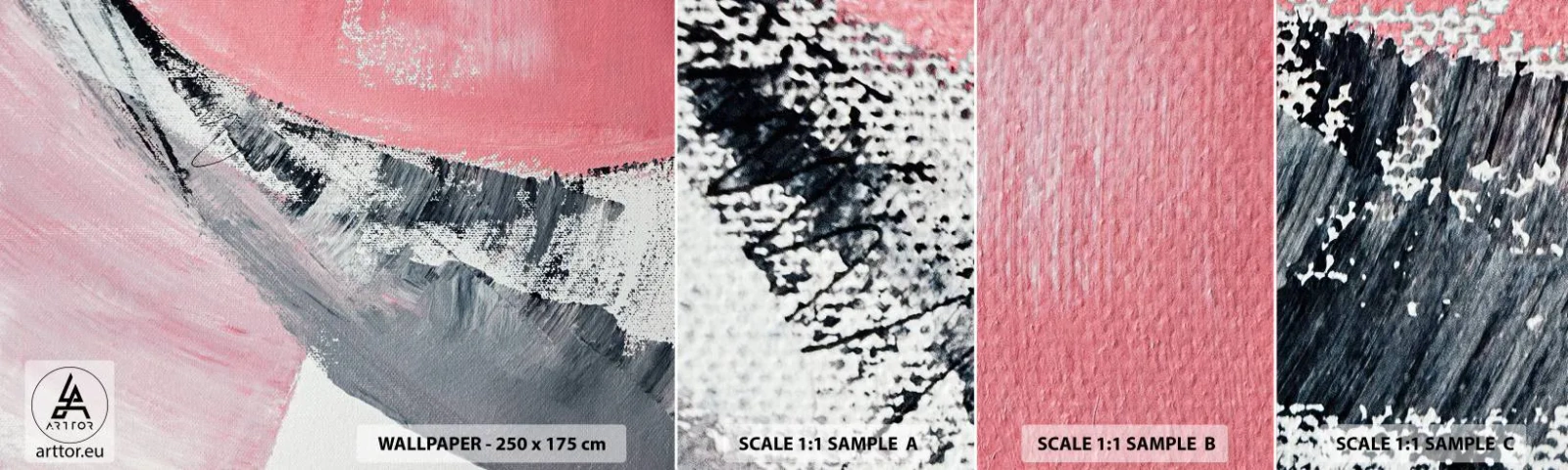 Fototapeta Vzorek Standard Eco - Sladěná kompozice - Abstrakce, Kus, Pastelové barvy - 100x30 cm