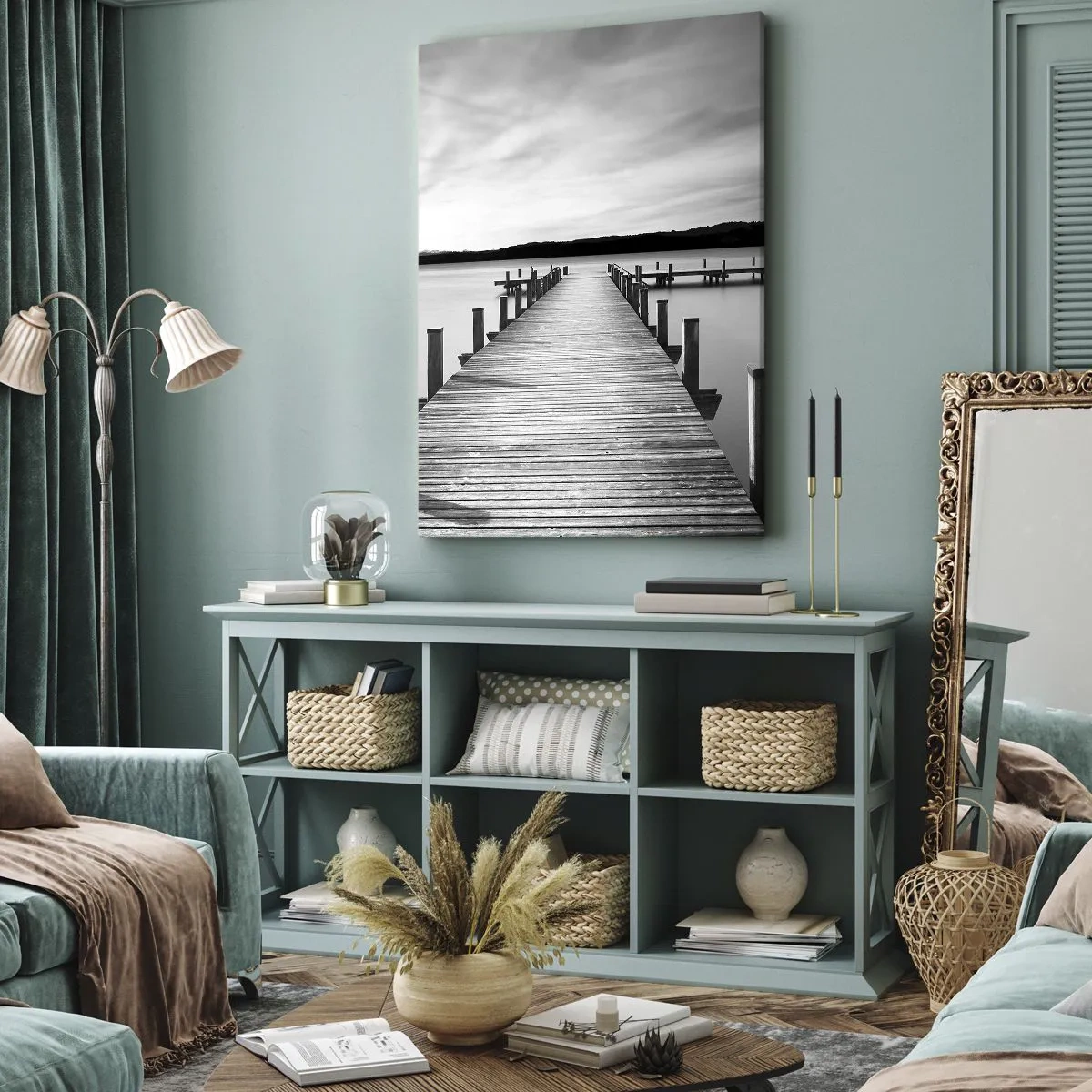 Obraz na plátně - U napajedla – klidu - 65x120 cm