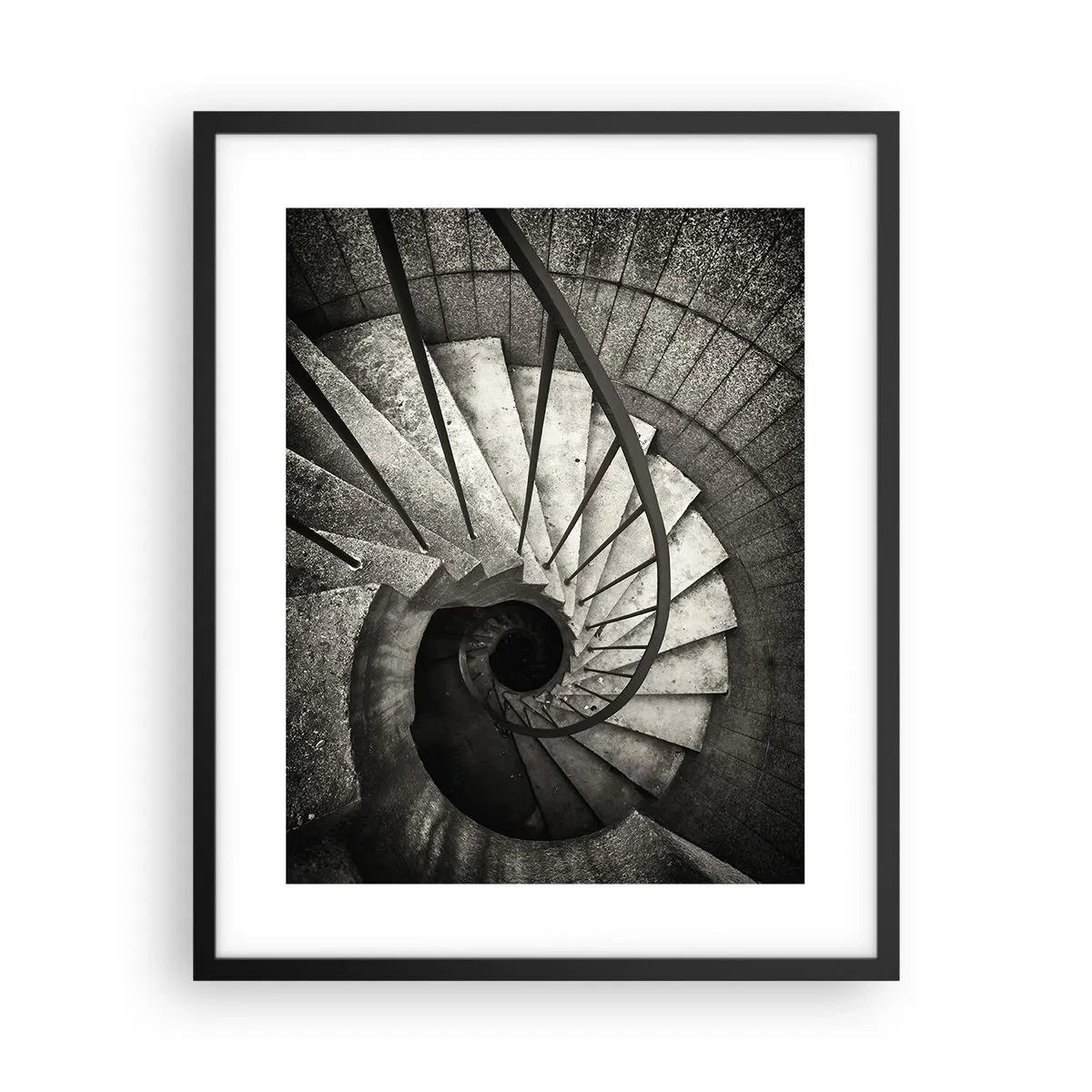 Plakát v černém rámu - Nahoru po schodech, dolů po schodech - 40x50 cm