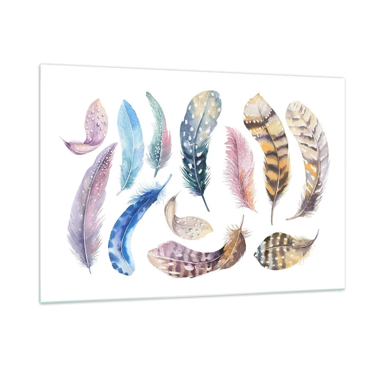 Obraz na skle - Lehké, strakaté a vícebarevné - 120x80 cm