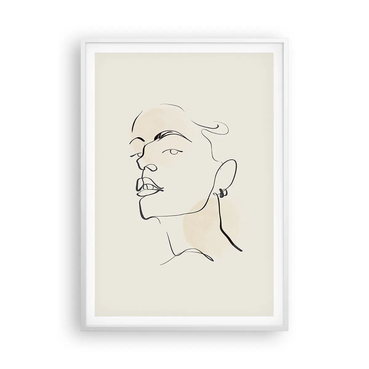 Plakát v bílém rámu - Hrdý pohled - 70x100 cm