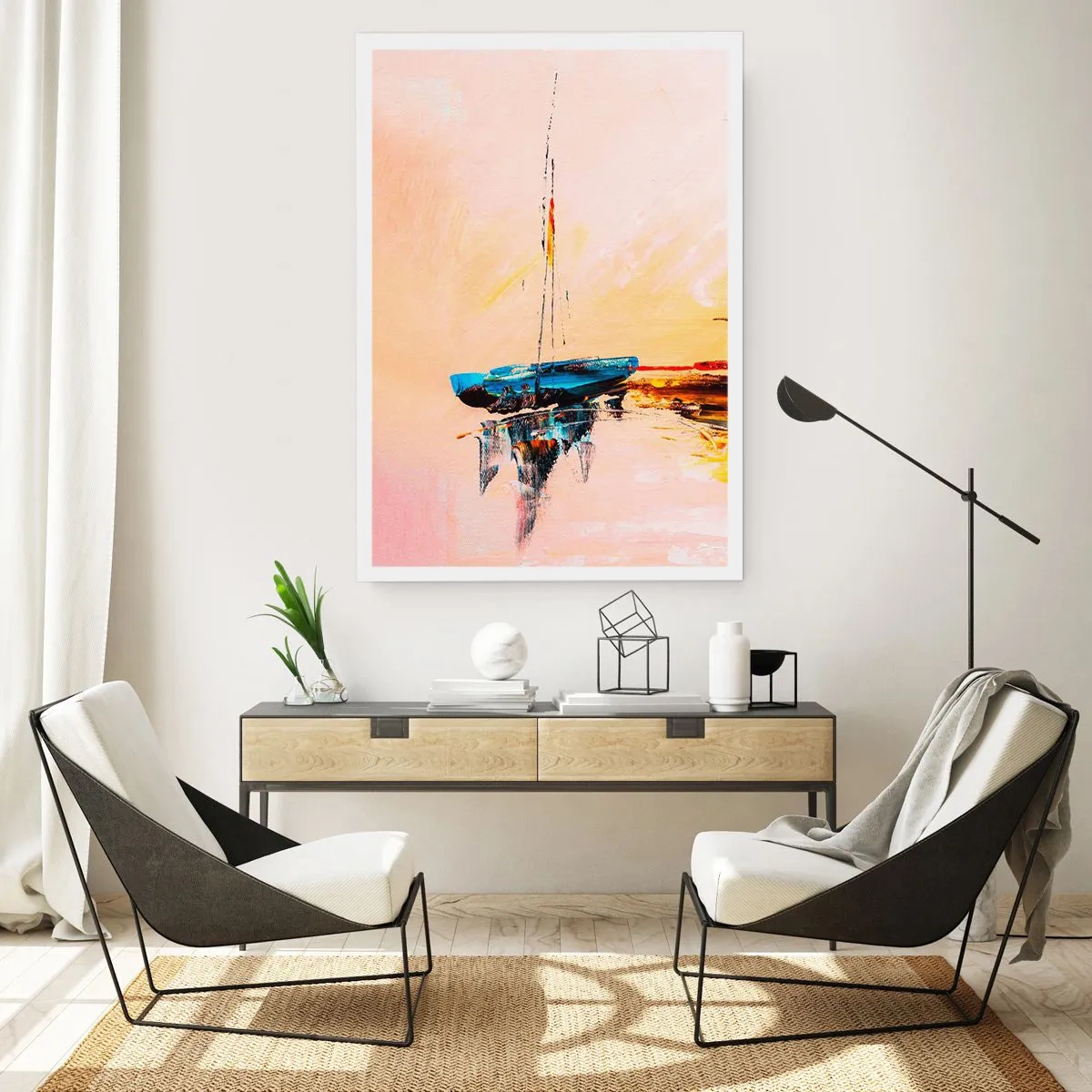 Plakát - Večer v přístavu - 70x100 cm