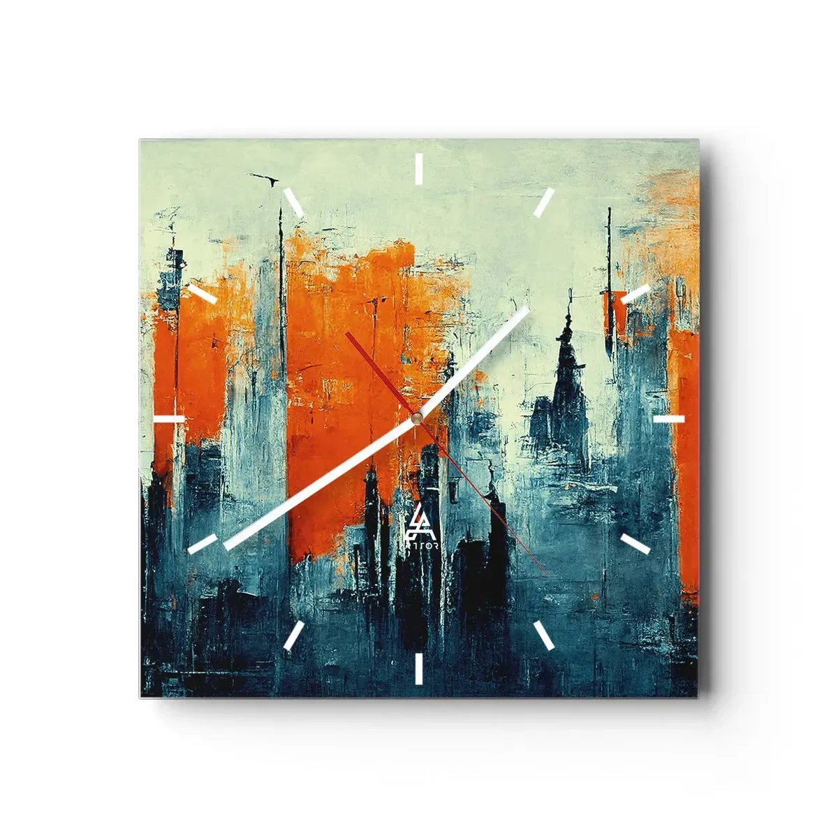 Nástěnné hodiny - Moderní krajina - 30x30 cm
