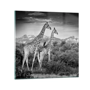 Obraz na skle - Vyšší kruhy v Africe - 30x30 cm