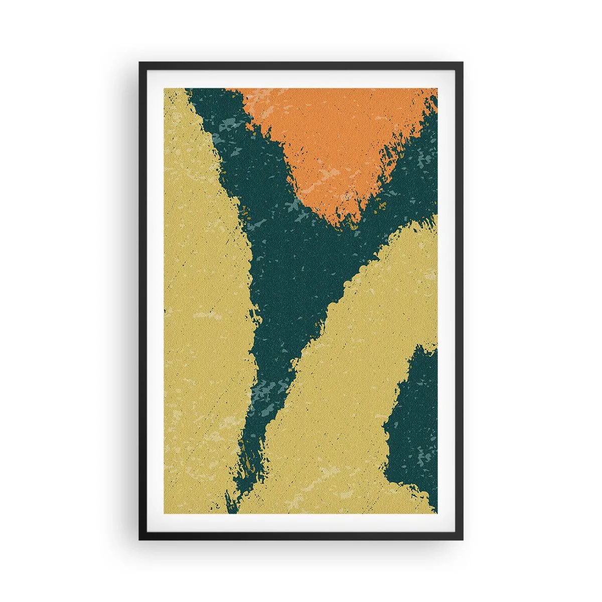 Plakát v černém rámu - Abstrakce – zpomalený pohyb - 61x91 cm
