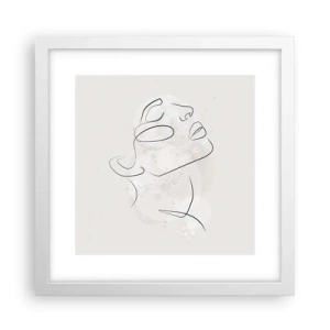 Plakát v bílém rámu - Náčrt snu - 30x30 cm