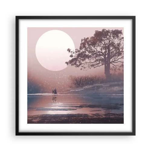 Plakát v černém rámu - Noční zázraky - 50x50 cm