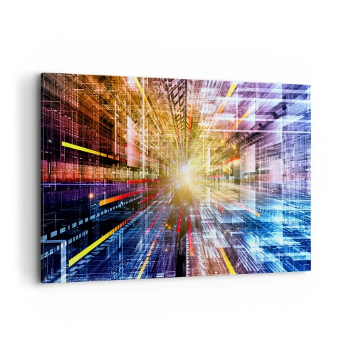 Obraz na plátně - Osvětlená chodba - 120x80 cm