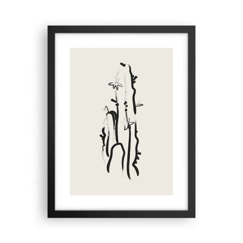 Plakát v černém rámu - Kvetoucí bylina - 30x40 cm