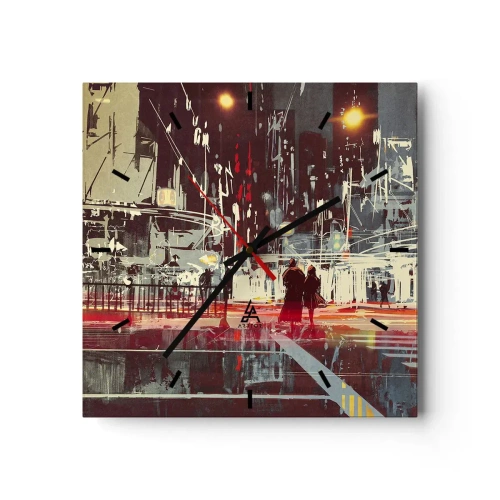 Nástěnné hodiny - Velkoměstská doprava - 30x30 cm