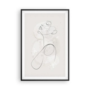 Plakát v černém rámu - Spirála krásy - 61x91 cm