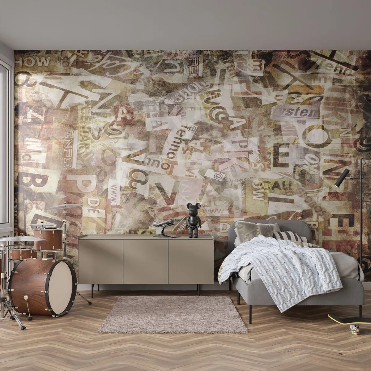 Fototapeta Premium Canvas - Kecy, kecy, kecy - Graffiti, Nástěnná malba, Kus - 300x210 cm