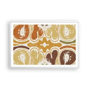 Plakát v bílém rámu - Sentimentální abstrakce - 91x61 cm