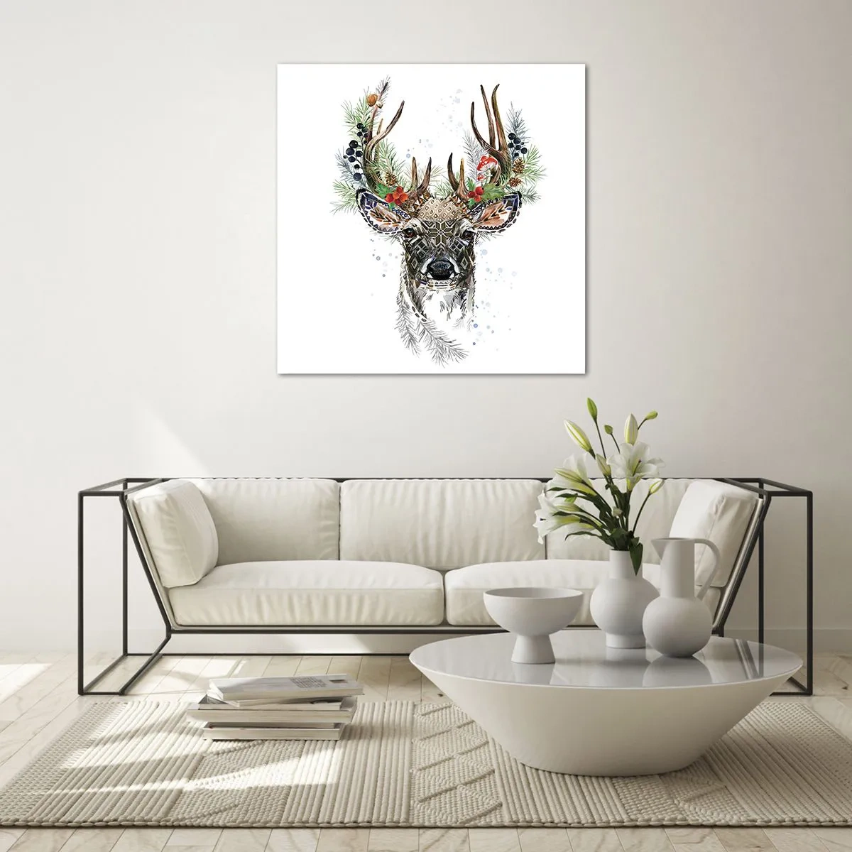 Obraz na skle - Ve slavnostním rouchu - 60x60 cm