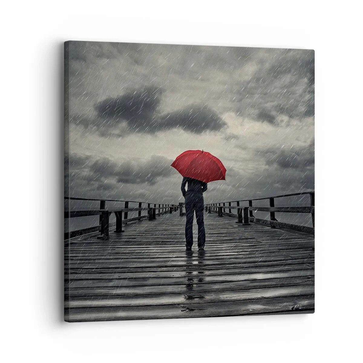Obraz na plátně - Nevadí, že prší - 30x30 cm
