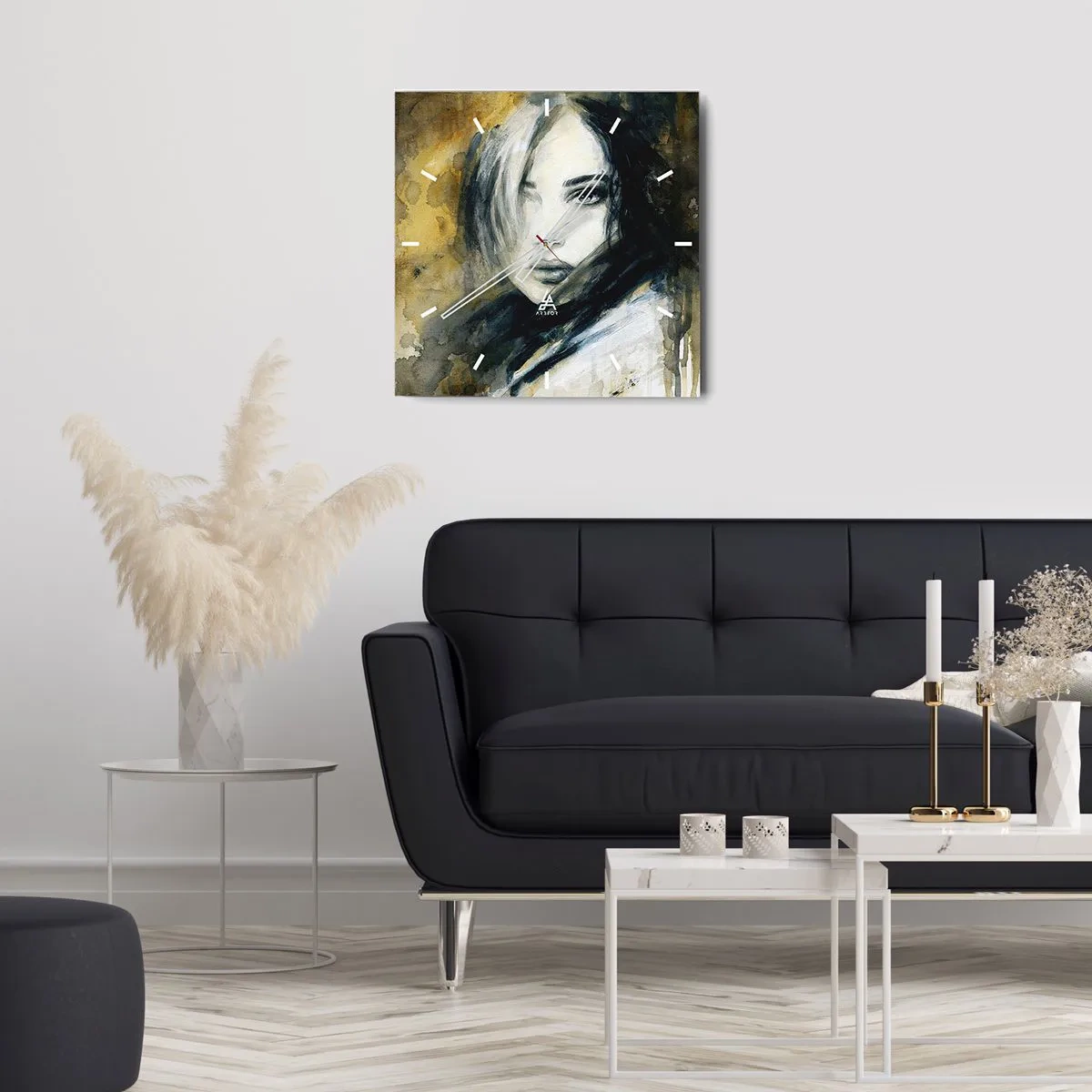 Nástěnné hodiny - více nevinná nebo smyslná? - 40x40 cm