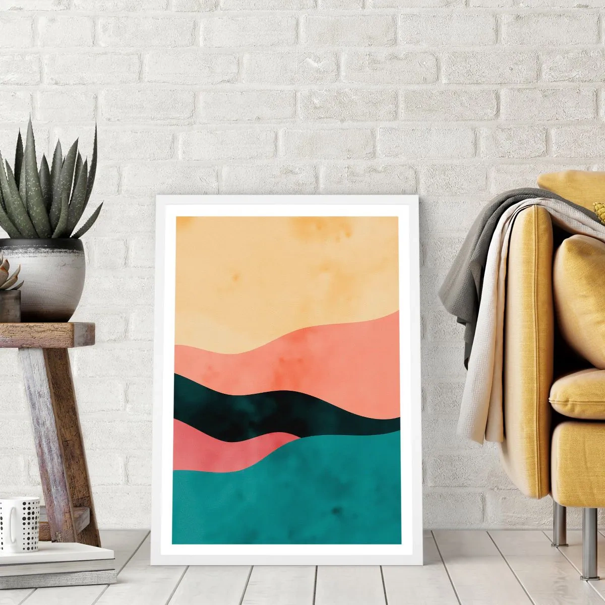 Plakát v bílém rámu - Kompatibilní nesoulad - 50x70 cm