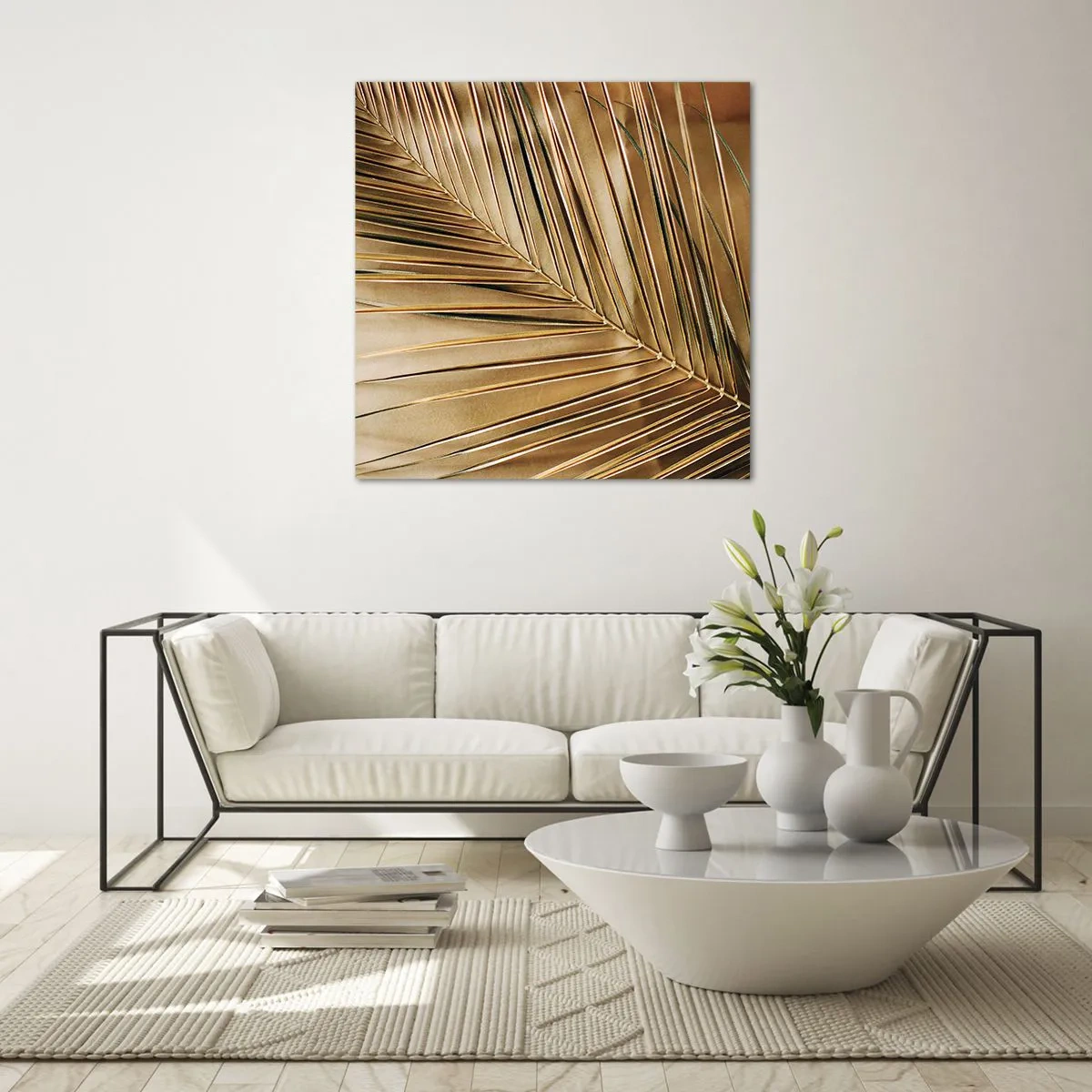 Obraz na skle - Přírodní kolonáda - 60x60 cm