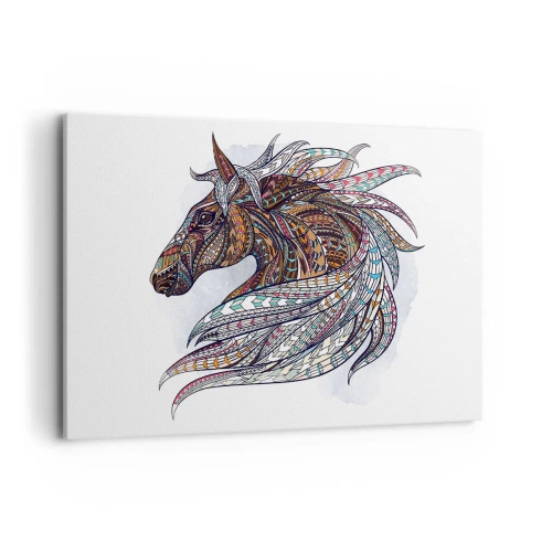 Obraz na plátně - Keltský válečný oř - 120x80 cm