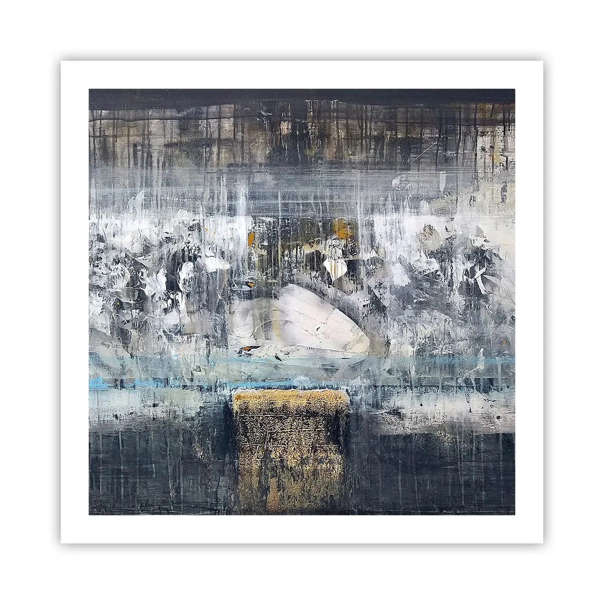 Plakát - Jako na ledě, tak i na hroudě - 60x60 cm