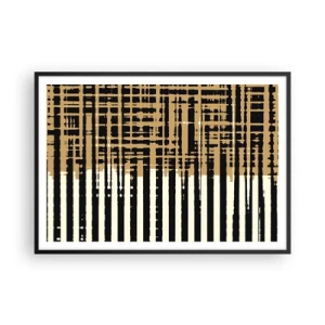 Plakát v černém rámu - Architektonická abstrakce - 100x70 cm