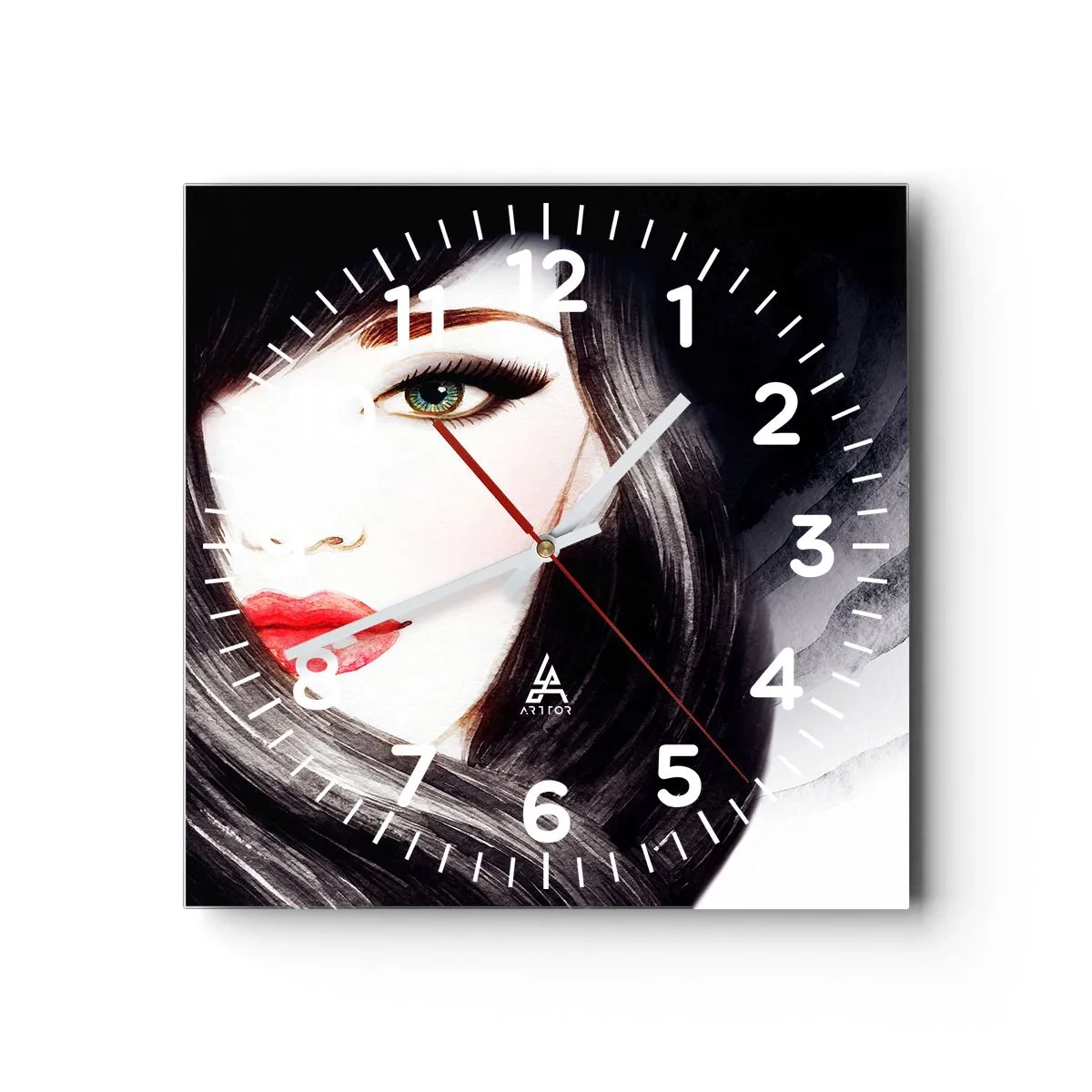 Nástěnné hodiny - Safírový pohled - 30x30 cm