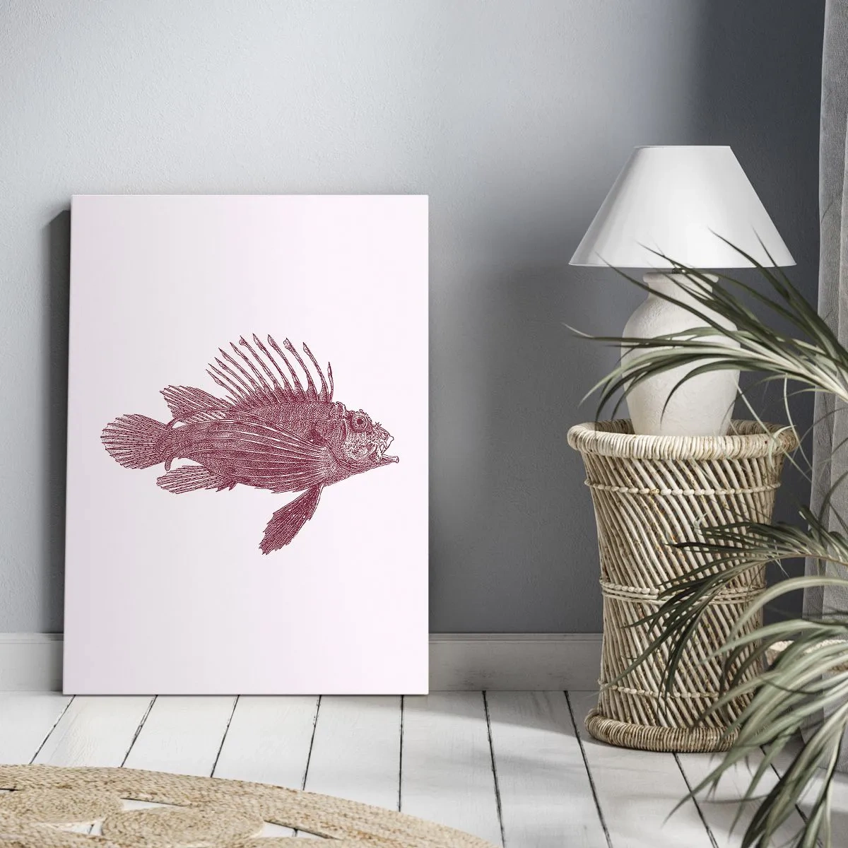 Obraz na plátně - Obyvatelka exotických vod - 55x100 cm