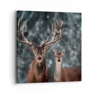 Obraz na plátně - Pán lesa se svou ženou - 40x40 cm