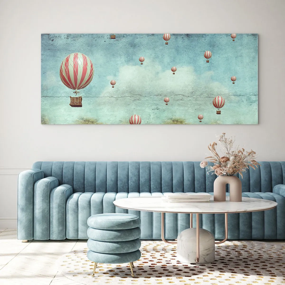 Obraz na skle - Osvobozeni od shonu života - 160x50 cm