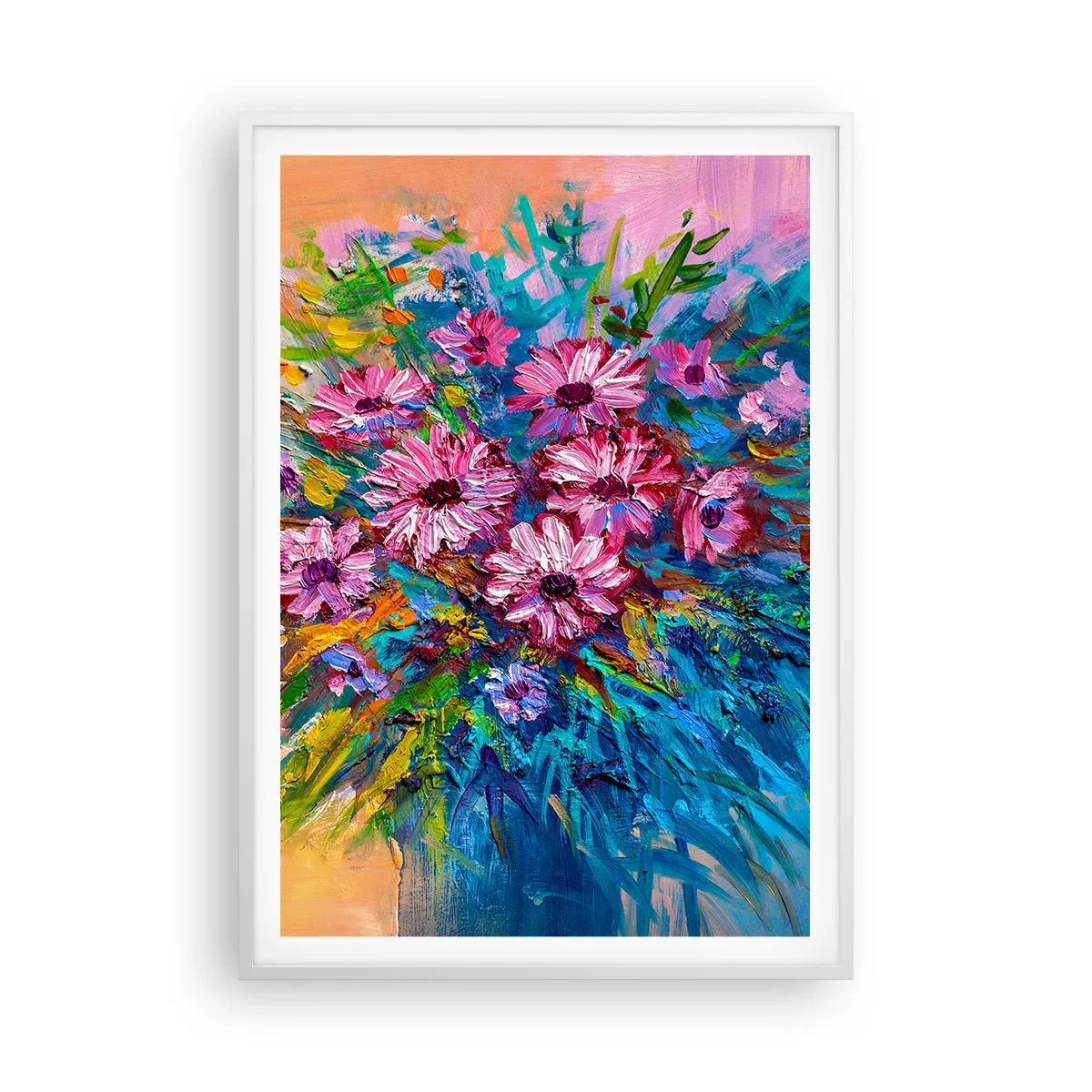 Plakát v bílém rámu - Energie života - 70x100 cm