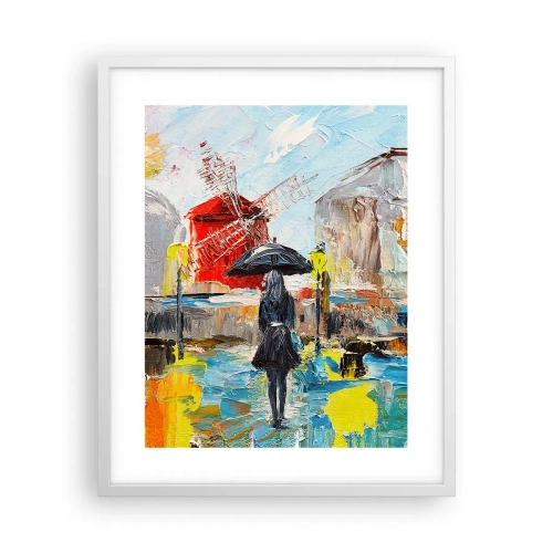 Plakát v bílém rámu - Pařížské legendy - 40x50 cm