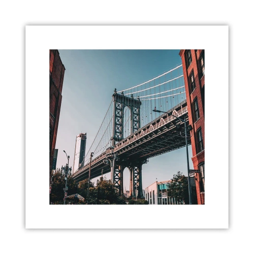 Plakát - Nad vlnami města - 30x30 cm