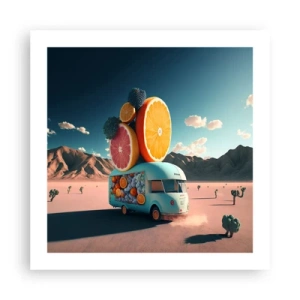 Plakát - Chuť prázdnin - 50x50 cm