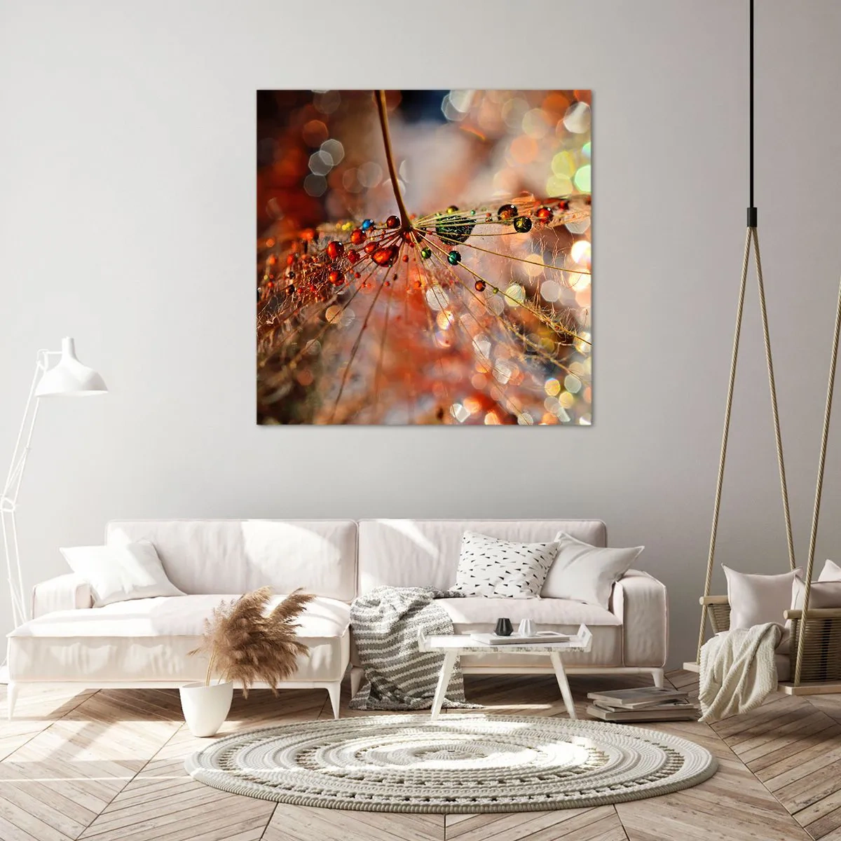 Obraz na plátně - Navlečeno na pavučinu - 60x60 cm