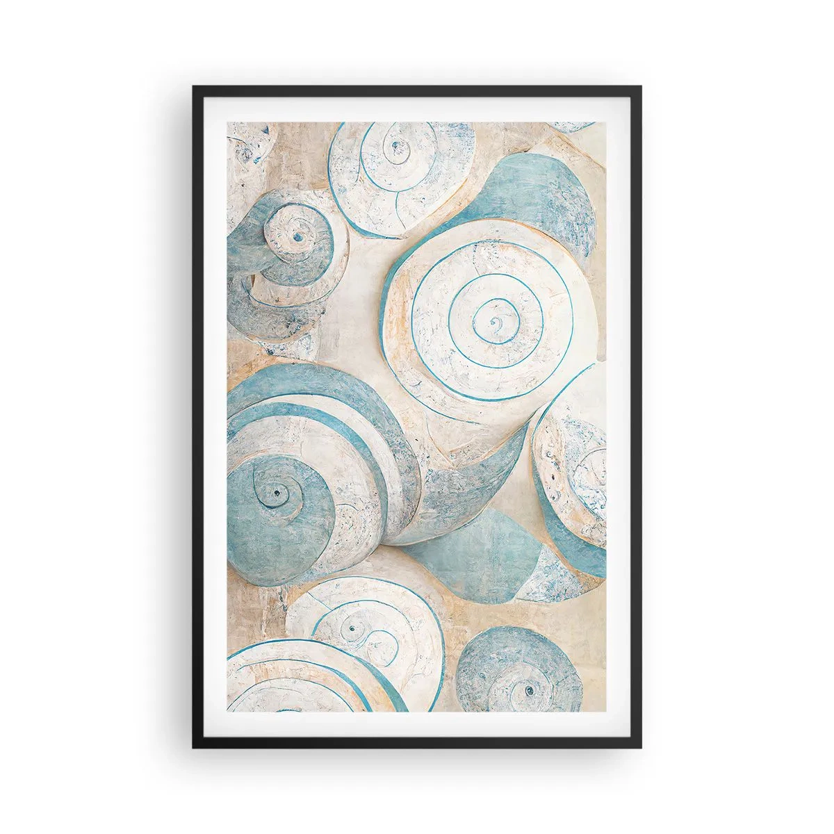 Plakát v černém rámu - Co skrývá mušle? - 61x91 cm