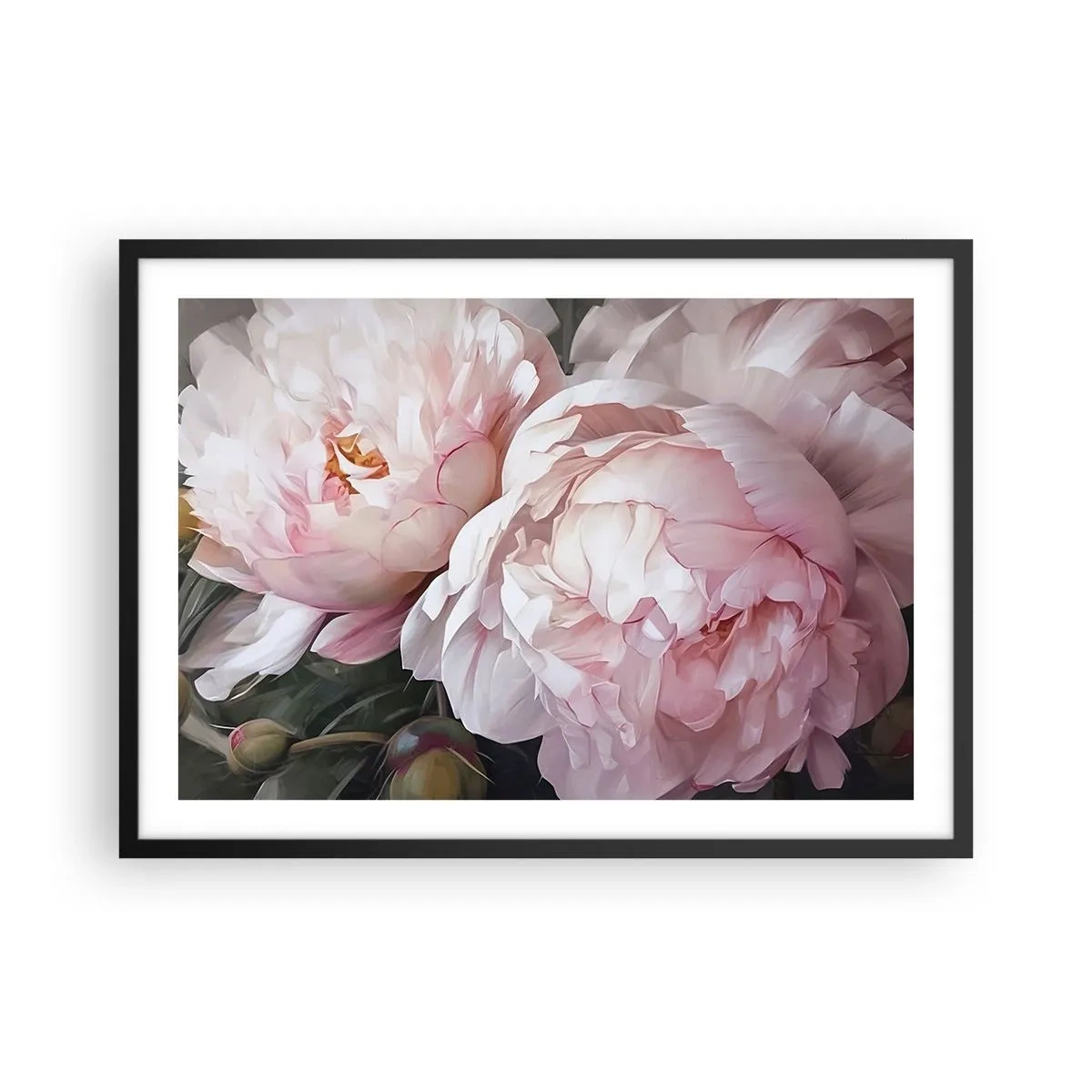 Plakát v černém rámu - Uchytnuté v rozkvětu - 70x50 cm