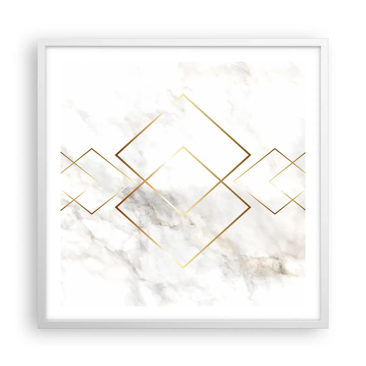 Plakát v bílém rámu - Pohled na nekonečno - 60x60 cm