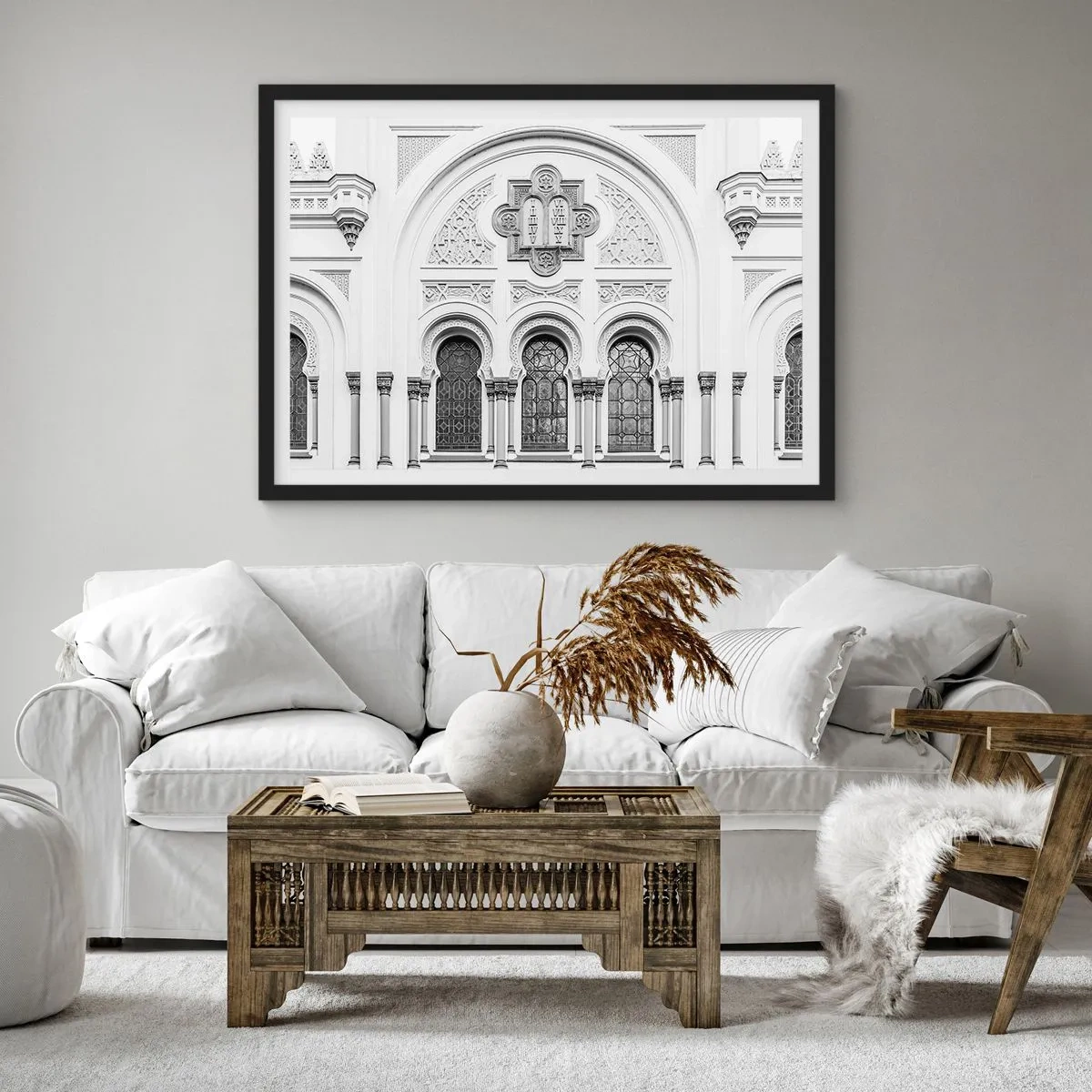 Plakát v černém rámu - Na pomezí kultur - 100x70 cm