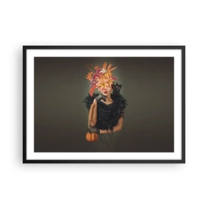 Plakát v černém rámu - Kouzlo čarodějnice - 70x50 cm