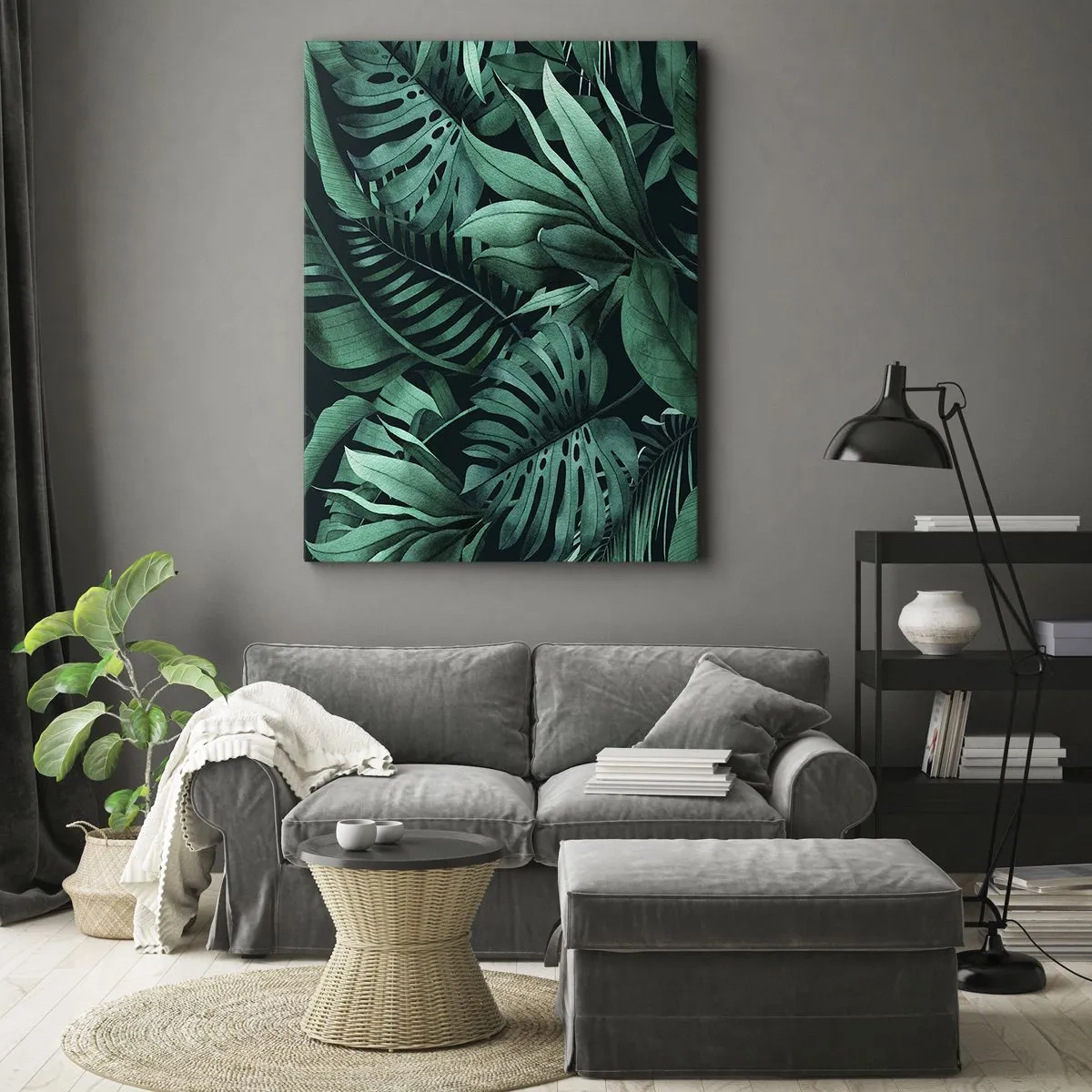 Obraz na plátně - Hloubka tropické zeleně - 50x70 cm