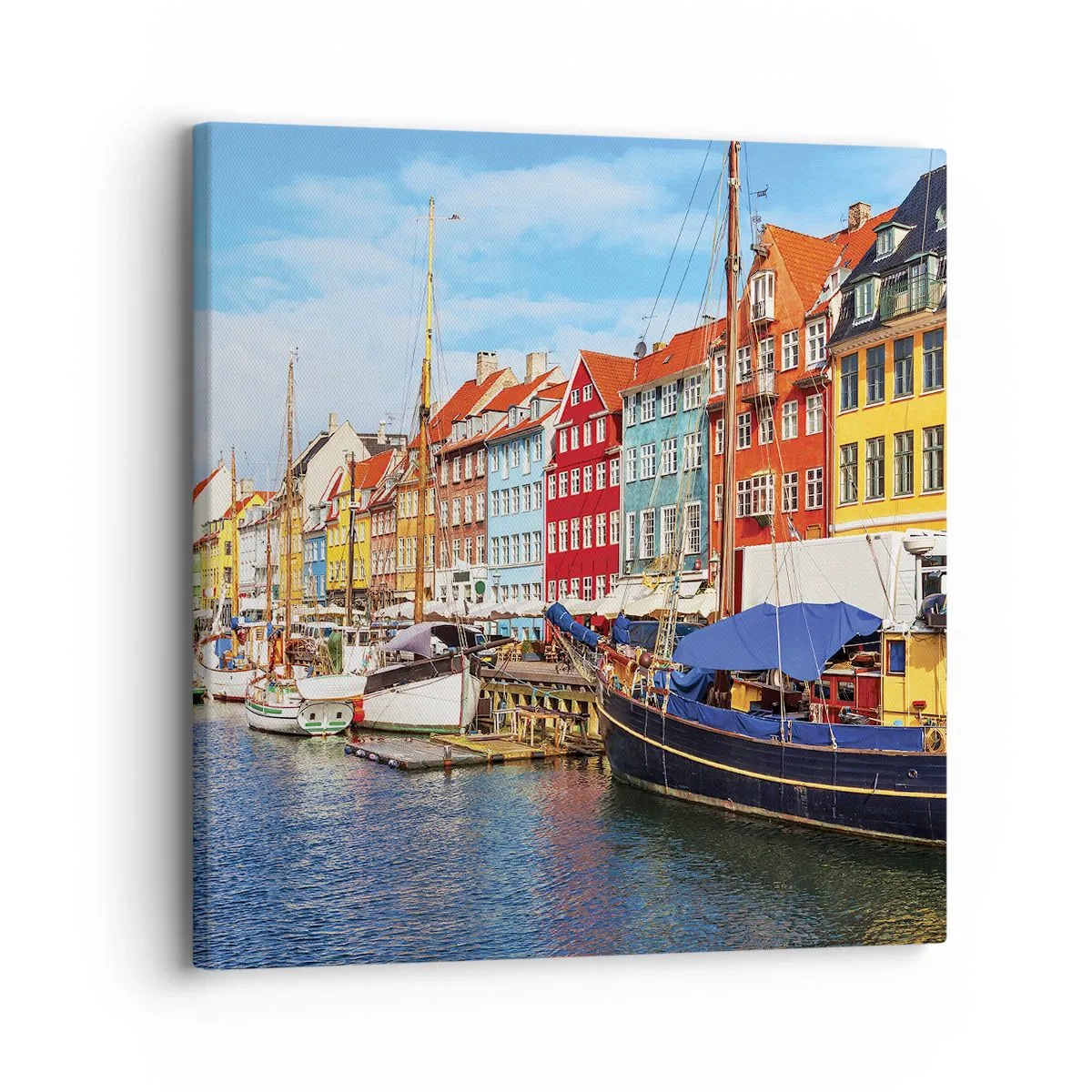 Obraz na plátně - Radostné nábřeží - 30x30 cm