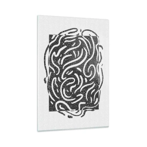 Obraz na skle - Abstrakce: tanec radosti - 80x120 cm