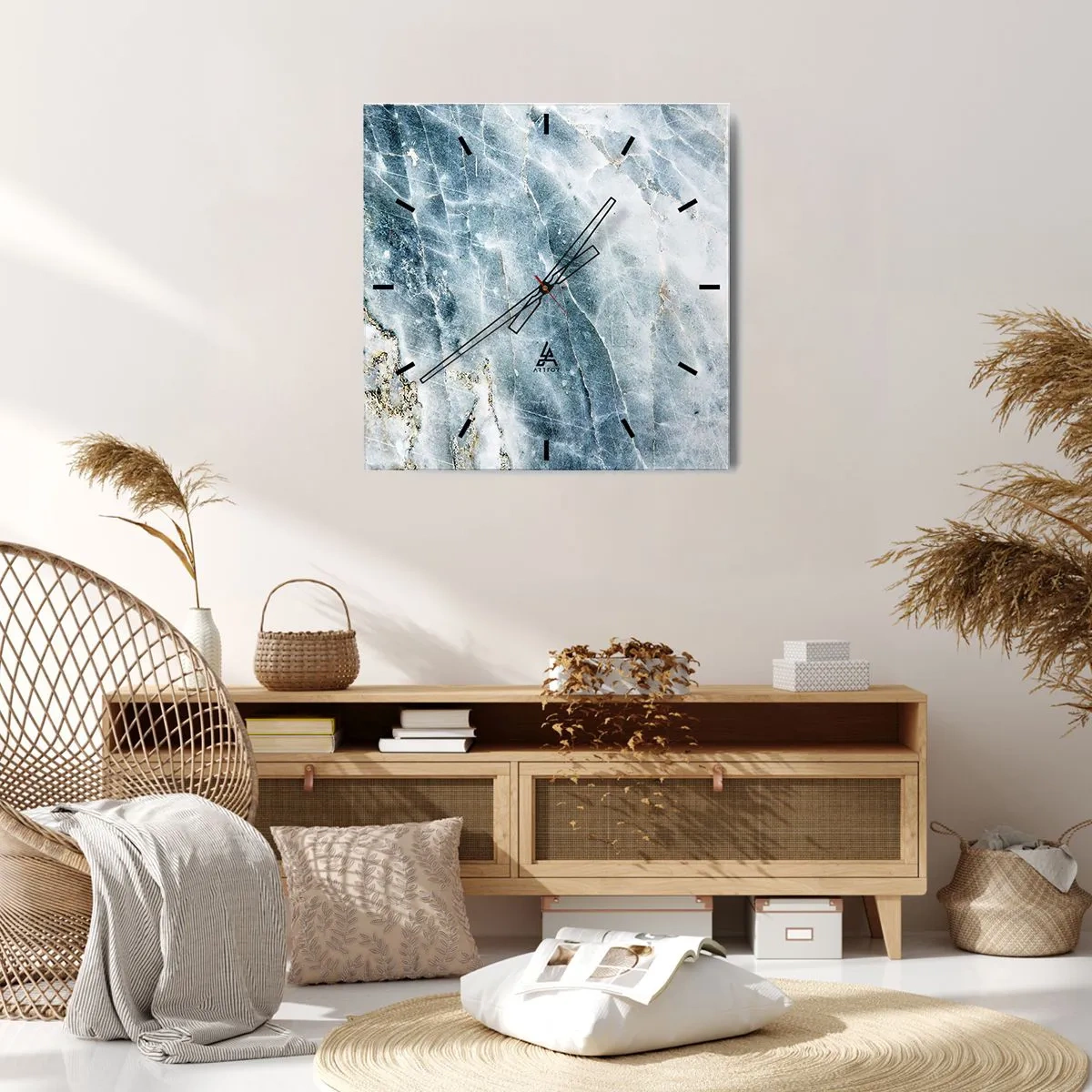 Nástěnné hodiny - Ledový svět - 40x40 cm