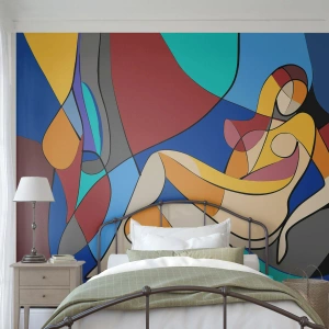 Fototapeta Premium Sand - Kubistický akt - Kubismus, Moderní, Žena - 100x70 cm