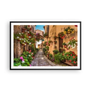 Plakát v černém rámu - Italské zákoutí - 91x61 cm