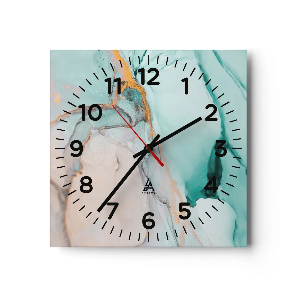 Nástěnné hodiny - Tanec tvarů a barev - 30x30 cm