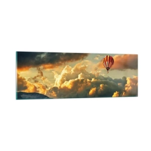 Obraz na skle - Letím, protože chci - 90x30 cm