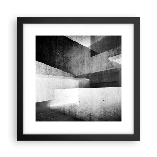 Plakát v černém rámu - Struktura prostoru - 30x30 cm