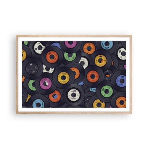 Plakát v rámu světlý dub - Barvy klasiky - 91x61 cm
