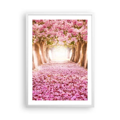 Plakát v bílém rámu - Cesta do ráje - 50x70 cm